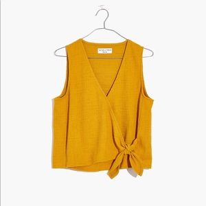 Texture & Thread Wrap Tie Tank Top